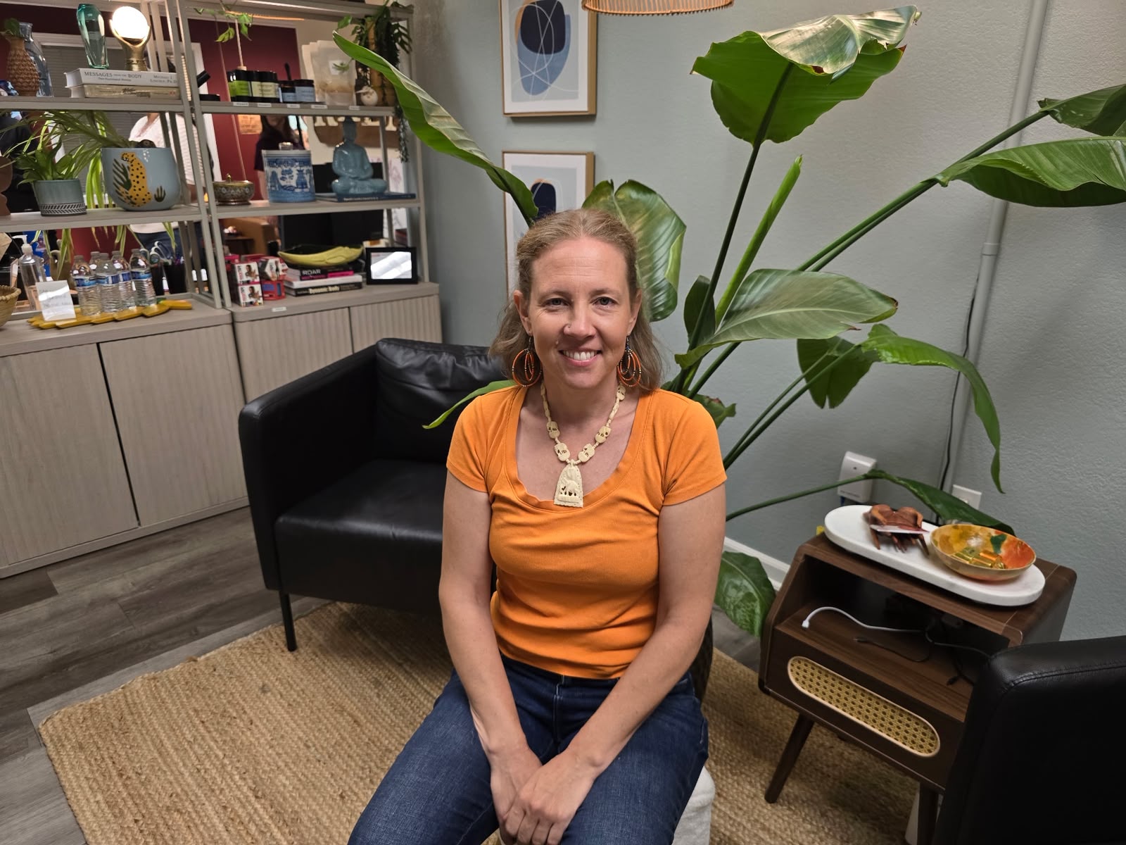 Santa Rosa Medical Massage — client lounge orange